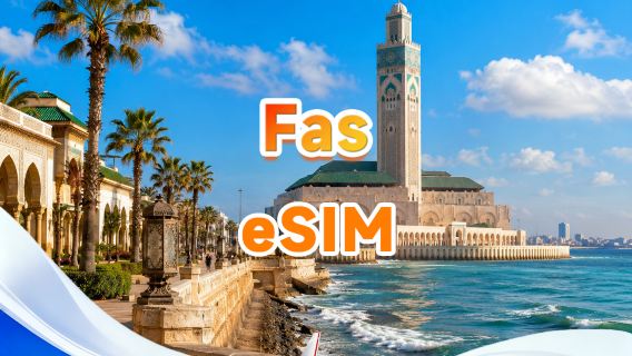Fas 4G eSIM | Günlük Paket/Toplam Paket | Günlük 500MB-Toplam 50GB | 1-30 Gün | 24 Saatlik Ücretlendirme | QR Kodu