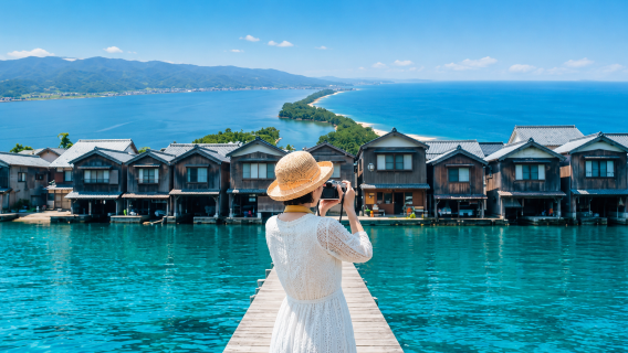 Três Paisagens Cênicas do Japão: Amanohashidate & Casas Flutuantes de Ine | Passeio de um dia pelo Quioto do Mar