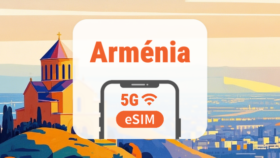Armênia 5G eSIM | Rede Dupla • Todos os AI & TikTok | 1–30 Dias | Código QR