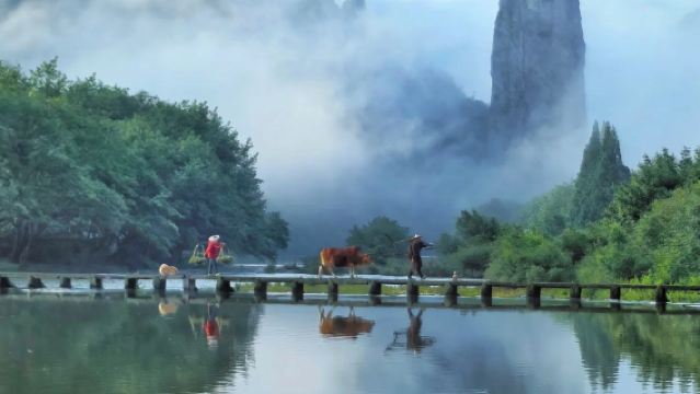 Lishui: Tarikan Pelancongan Xiandu + Tasik Dingfeng + Kampung Kuno Heyang + Gaung Naga Besar, tarikan boleh disesuaikan