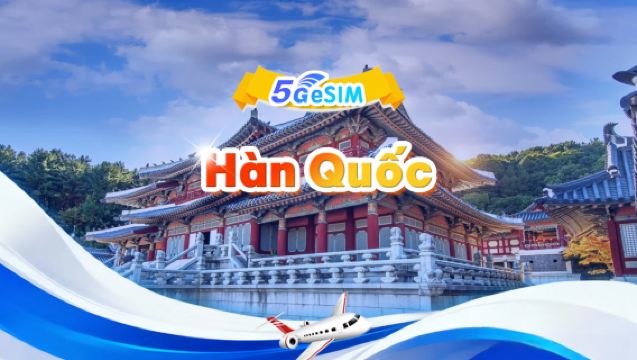 eSIM 5G của Hàn Quốc | Gói sử dụng hàng ngày/gói tổng số tiền | 1-30 ngày | Thanh toán 24 giờ | QR code