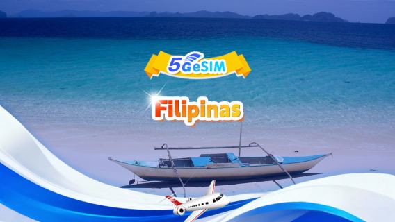 eSIM 5G de Filipinas | Paquete diario/Paquete total | 500 MB/día - 30 GB en total | 1-30 días | Sistema de 24 horas | QR code