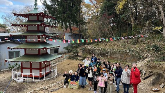 Experience kimono tea ceremony calligraphy and yoga at Kansai temples