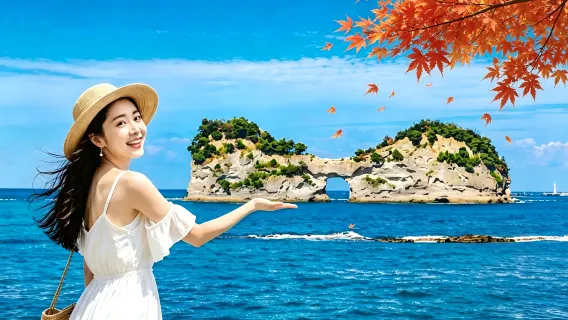 Eendaagse tour in Shirahama, Wakayama met dezelfde ervaring als Conan, inclusief treinrit naar Kishi Station en Senjōjiki