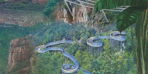 古龍峽懸崖飛車 +QQ飛車·峽道飛車成人