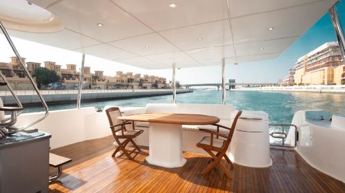 A Premium Yacht Cruise Along Dubai's Coastline Transport Passes 5