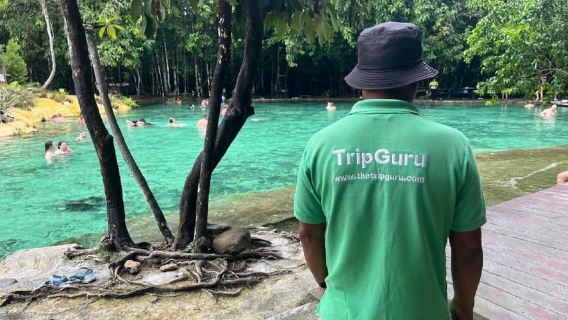Krabi: Tiger Cave Temple, Emerald Pool and Hot Springs Tour