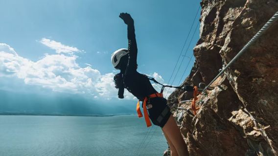 雲南大理洱海飛拉達極限挑戰/溜索體驗(可選航拍服務/私教服務+全方位挑戰自我·盡覽洱海風光)