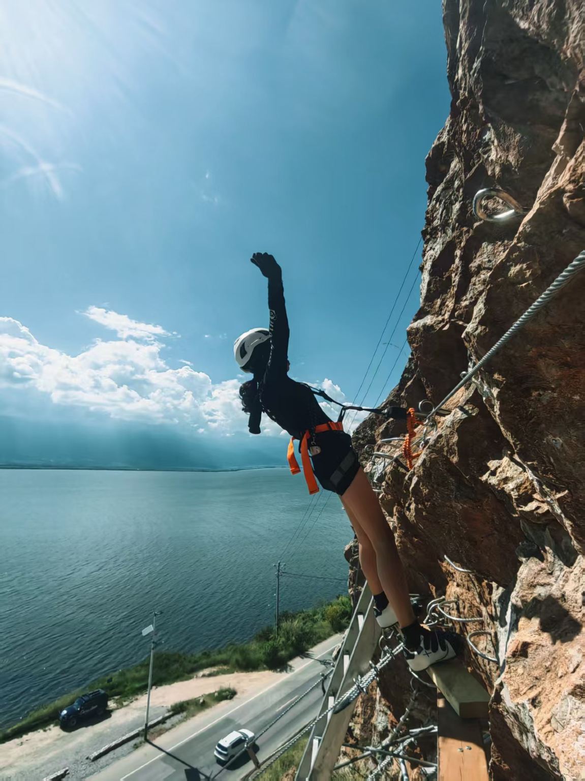 雲南大理洱海飛拉達極限挑戰/溜索體驗（可選航拍服務/私人教練服務+全方位挑戰自我·盡覽洱海風光）