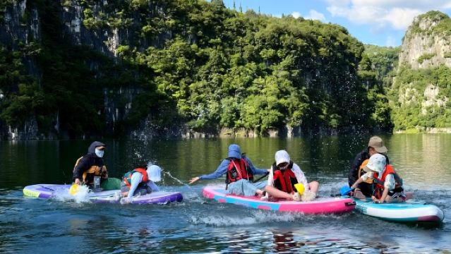 貴州黔西南興義白水河槳板體驗【近萬峰林和興義,成人兒童均可玩】