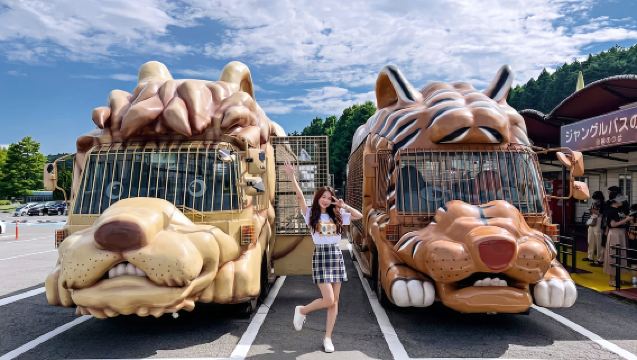 1-day tour to Kyushu Wildlife Park African Safari: Beppu Umi Jigoku + Yufuin Panorama + Mount Yufu Trailhead