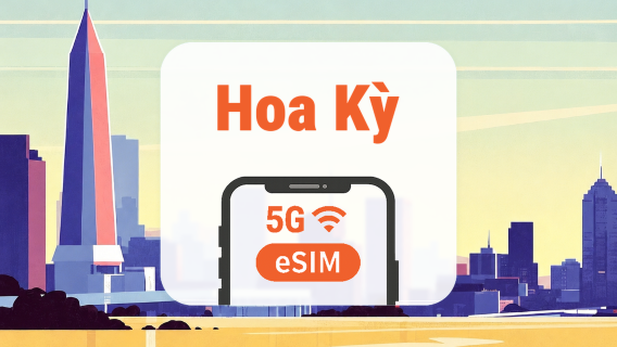 eSIM 5G Hoa Kỳ | IP nội địa • All AI & TikTok | 1–30 ngày | QR Code