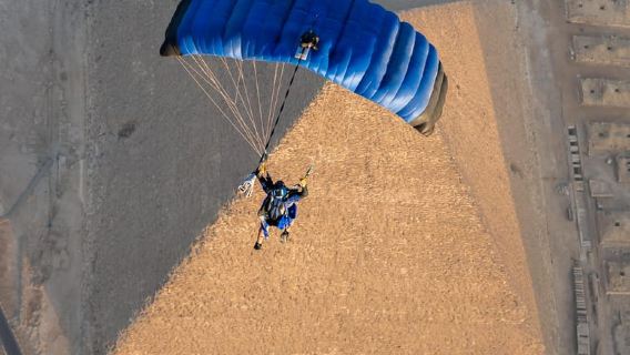Skydive Experience over the Great Pyramids in Cairo, Egypt