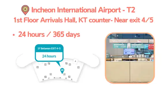 [รับที่สนามบินเกาหลี/โซล] KT 4G ของเกาหลี ข้อมูล WIFI ไม่จำกัด โดยไม่ลดความเร็ว