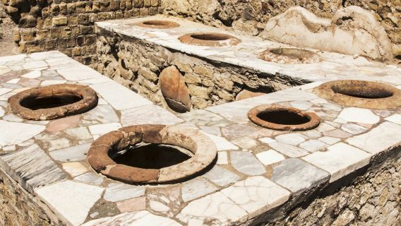 Pompeji & Vesuv: Ticket ohne Anstehen + Hin- und Rückfahrt ab Hafen von Neapel