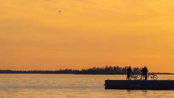 Oulu: 1-Hour Fatbike Tour from Nallikari to Hietasaari