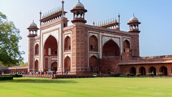 Desde el aeropuerto de Delhi: excursión privada de un día en coche al Tajmahal