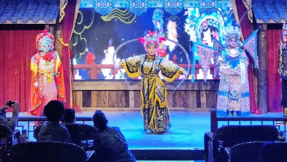 【重慶非遺體驗】重慶1941茶館·戲院互動沉浸式演出川劇變臉【川劇絕活變臉吐火/川渝民俗竹琴/非遺傳承】