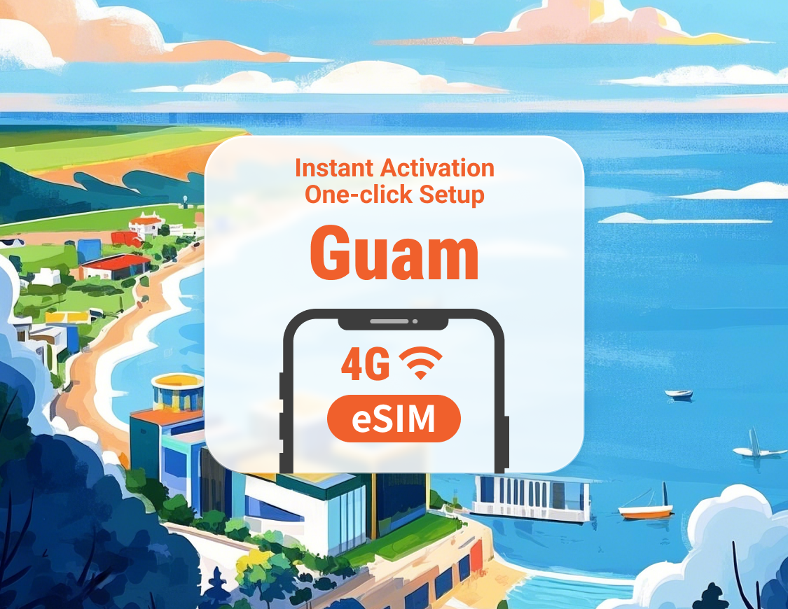 Guam eSIM | Accesso a TikTok | 1–30 giorni | QR istantaneo