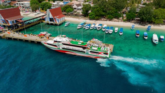 Traslado rápido en ferri Gili Trawangan - Padang Bai