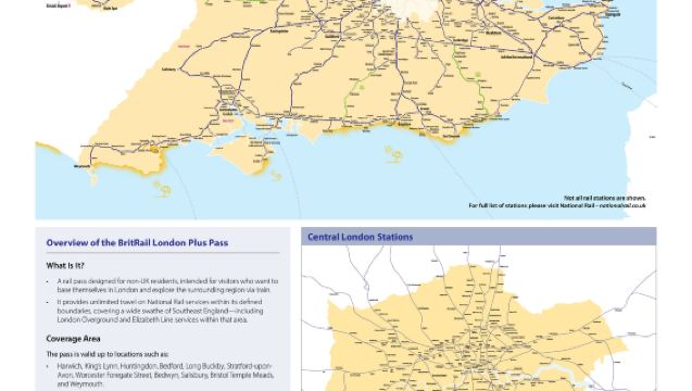 Passe ferroviaire BritRail pour Londres et ses environs - BritRail London Pass