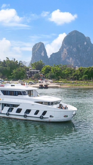 [ฟรีเหมารถไปท่าเรือ+ช่องทางวีไอพี+บุฟเฟ่ต์อาหารกลางวันหรูหรา] ทัวร์ 1 วันเรือ 5 ดาวแม่น้ำหลีเจียง