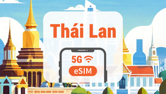 eSIM 5G Thái Lan | 2 mạng • All AI & TikTok | 1–30 ngày | QR Code