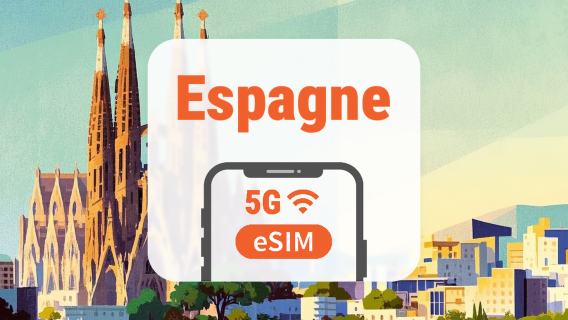 Espagne 5G eSIM | Triple Réseau • IA & TikTok | 1–30 Jours | Code QR