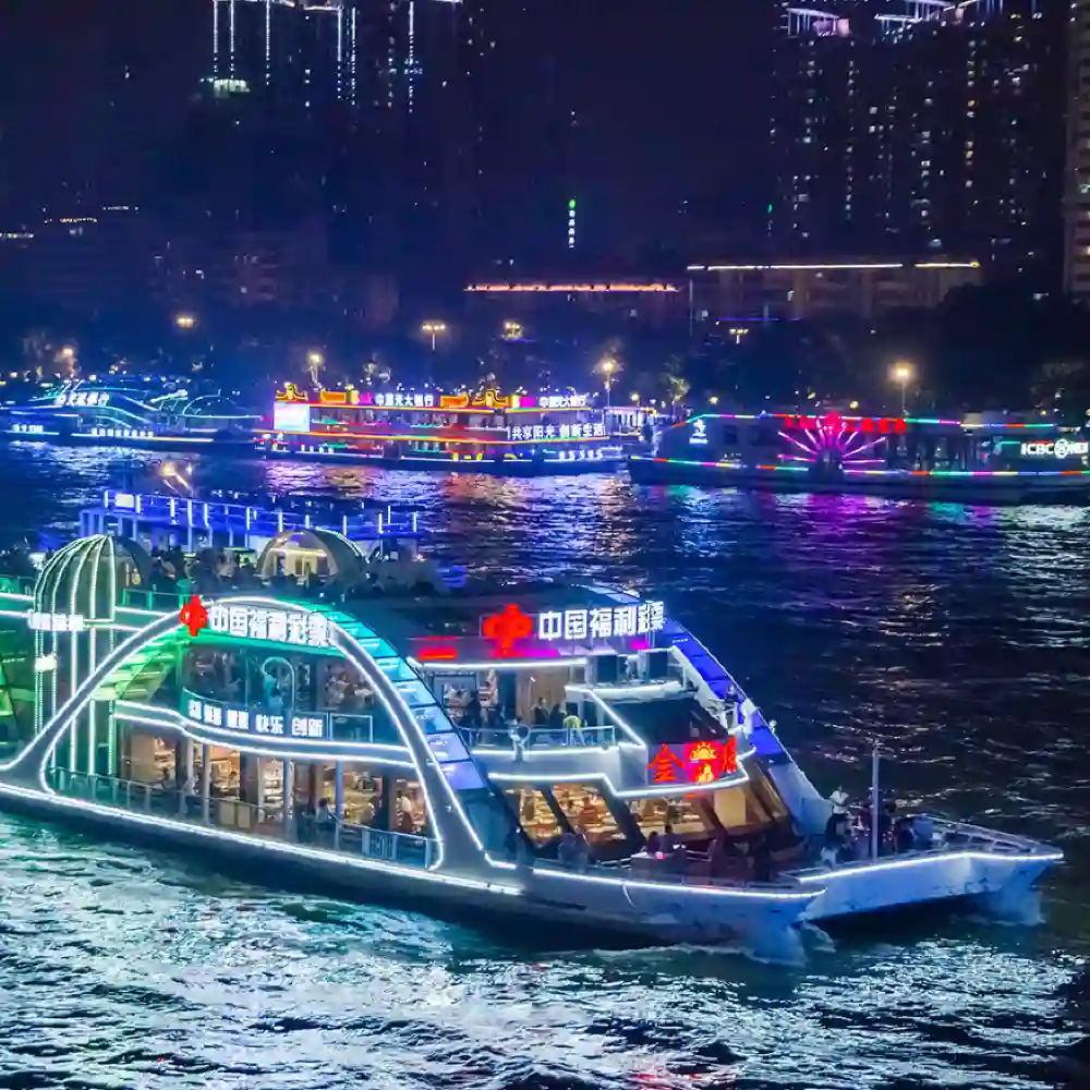 邦楽 Night Cruise / Wa Yo set Guangzhou private night cruise Pearl River Night Cruise (VIP third