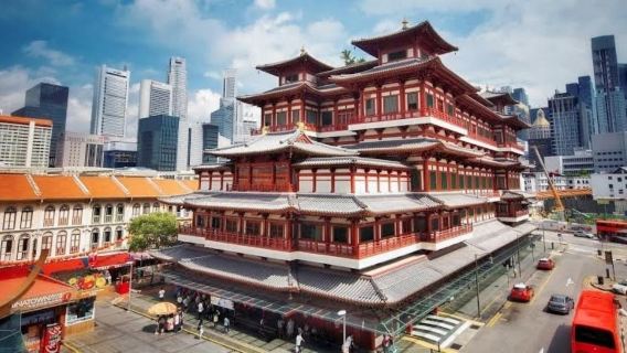 Singapura lawatan sewa peribadi budaya - Chinatown + Haji Lane + Little India + Kuil Relik Gigi Buddha - nikmati keselesaan peribadi