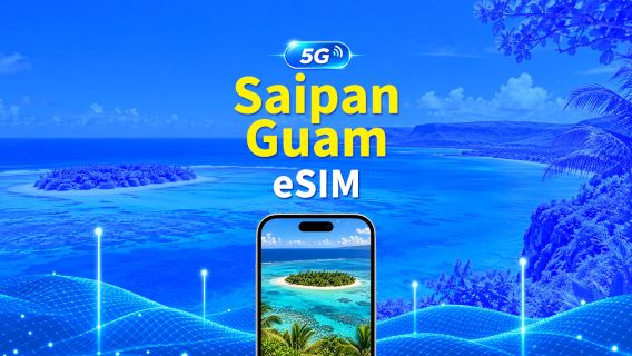eSIM 5G/4G Saipan/Guam | Gói cước hàng ngày/Gói dữ liệu | Thanh toán 24 giờ | Thời hạn 1-30 ngày | Mã QR