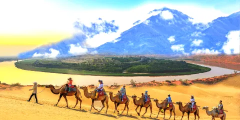 寧夏中衞沙坡頭+66號公路+騰格里沙漠一日遊【中衞起止】