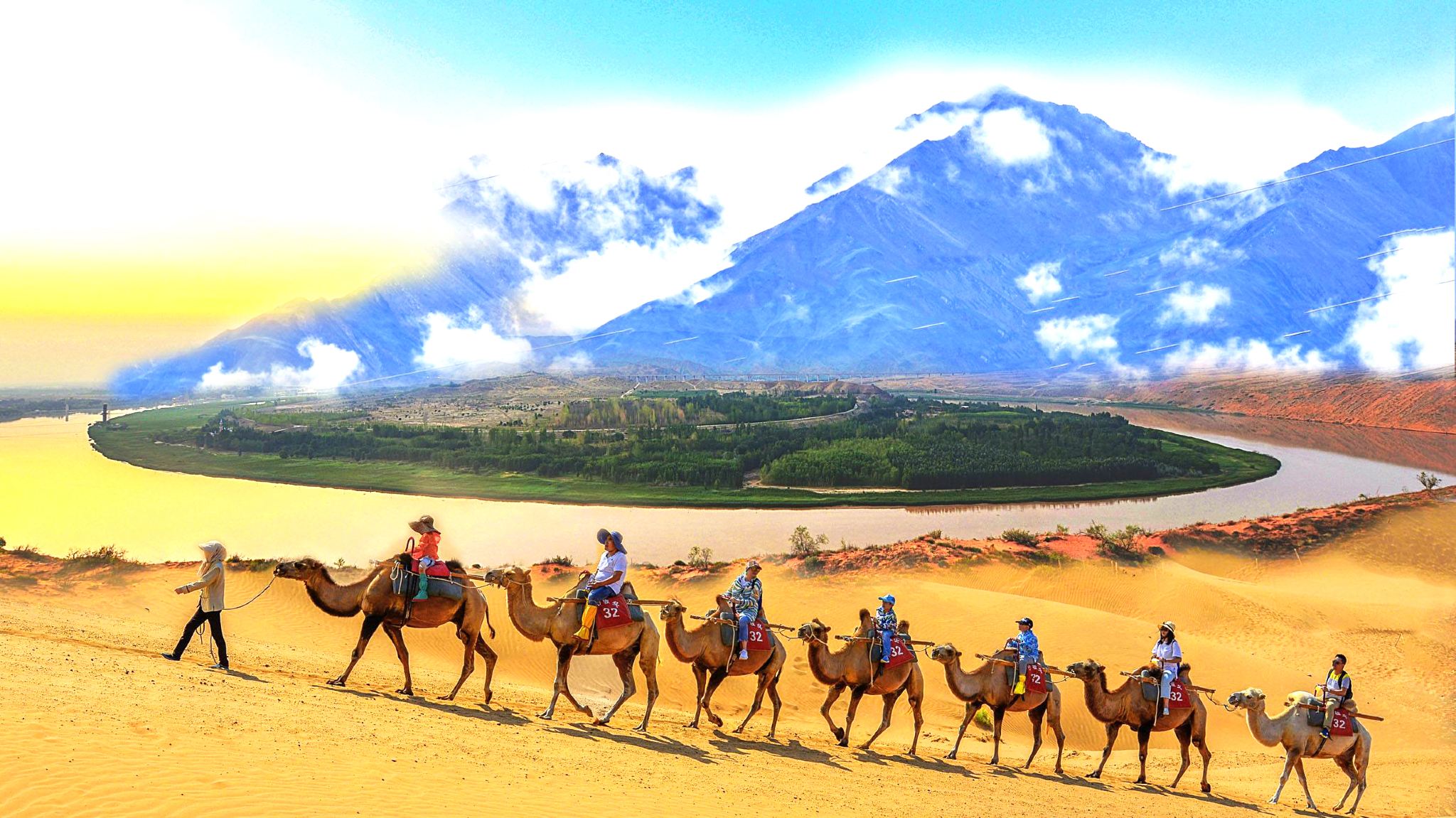 寧夏中衞沙坡頭+66號公路+騰格里沙漠一日遊【中衞起止】