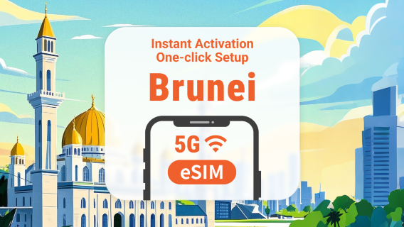 Brunei 5G eSIM | Supports ChatGPT & TikTok | 1–30 Days | Instant QR