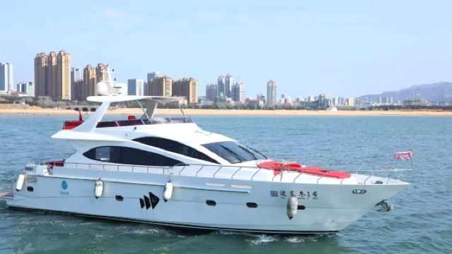 山東威海小石島豪華遊艇包船出海觀光餵海鷗+海釣【商務會議接待畢業季親子團建定制優選|派對·生日轟趴】