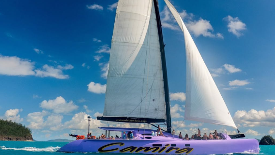 Camila Sailing - Gita di un giorno alla baia di Hill Inlet nelle Whitsundays | Crociera al tramonto di mezza giornata