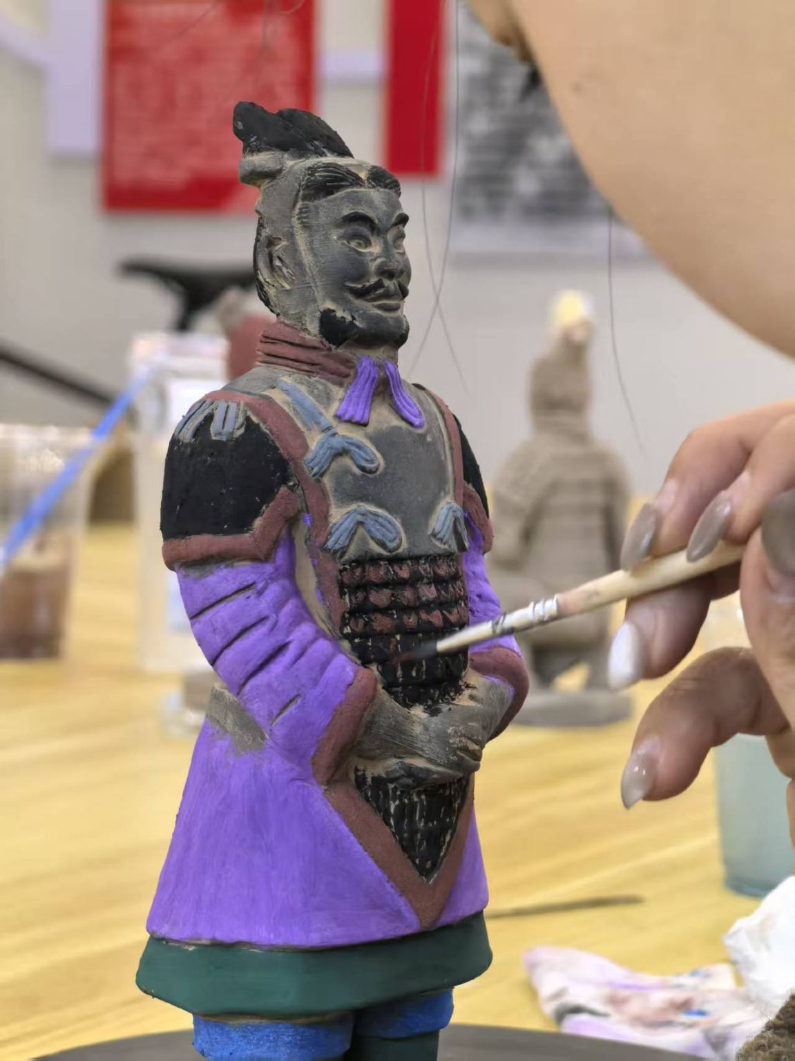 Terracotta Army restoration + coloring experience