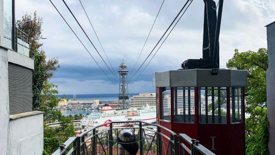 バルセロナ ケーブルカー：モンジュイック山からの片道