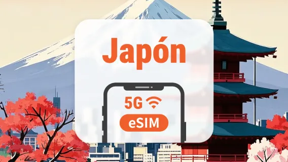 Japón 5G eSIM | Doble Red • Todas las IA | 1–30 Días | Código QR