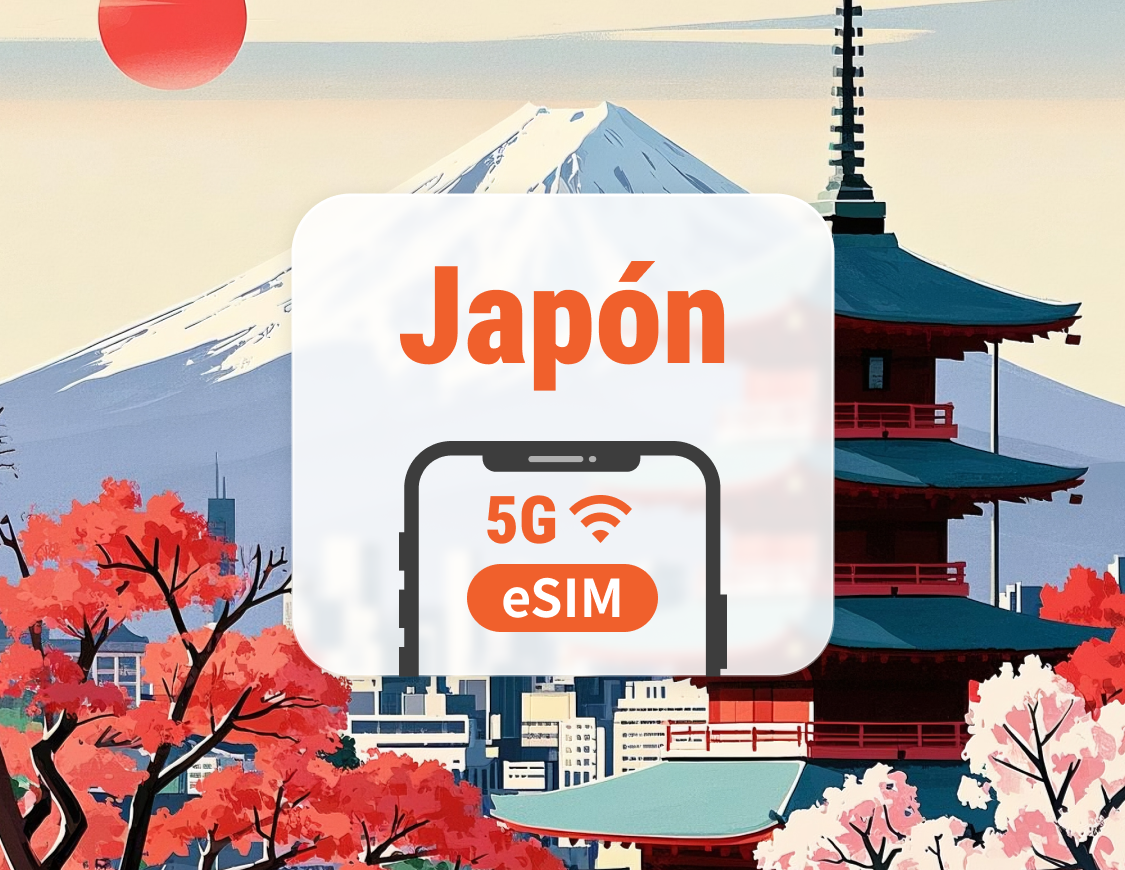 5G eSIM de Japón | Cobertura de red dual | ChatGPT | 1–30 días | Código QR instantáneo