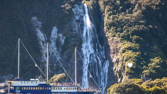 Excursión de un día al fiordo Milford en Nueva Zelanda [Reserva directa con RealNZ/Traslado opcional/Billete de barco]