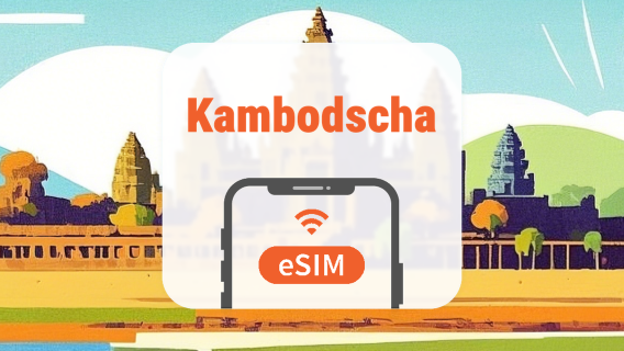 Kambodscha eSIM | Dual-Netzwerk • KI-Apps & TikTok | 1–30 Tage | QR-Code