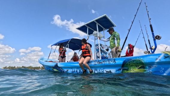 snorkel with tropical fish, reefs, and in search of turtles