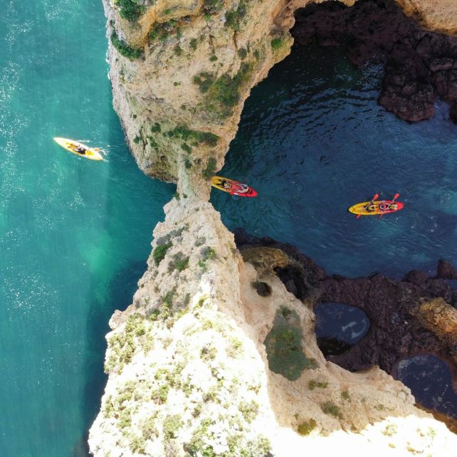 Grottes de Ponta da Piedade : excursion en kayak au départ de Lagos