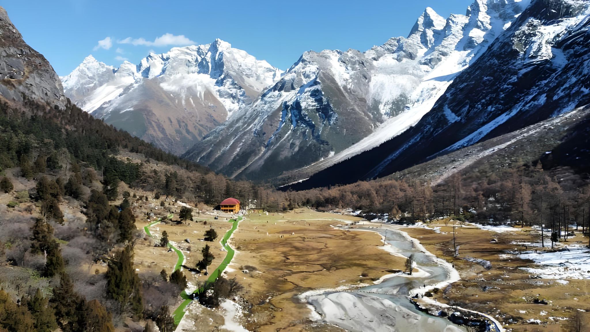 Tur satu hari dari Chengdu ke Bipenggou: [Swiss Kecil di Sichuan Barat: Pemandangan Menakjubkan Gletser dan Pegunungan Bersalju]
