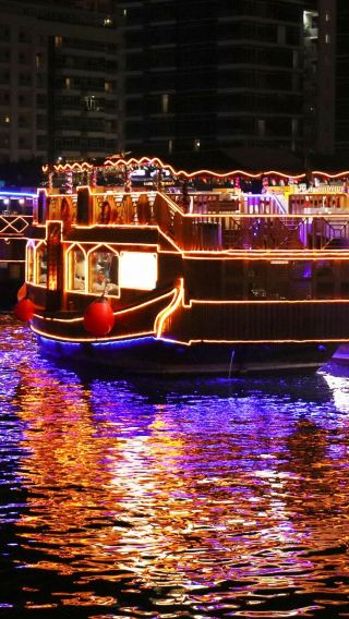 Dhow Cruise Dinner at Dubai Marina with Transfers & Entertainment