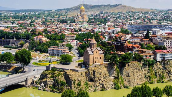 (Géorgie) Vieille ville de Tbilissi + Cathédrale de la Trinité + Monastère de Djvari