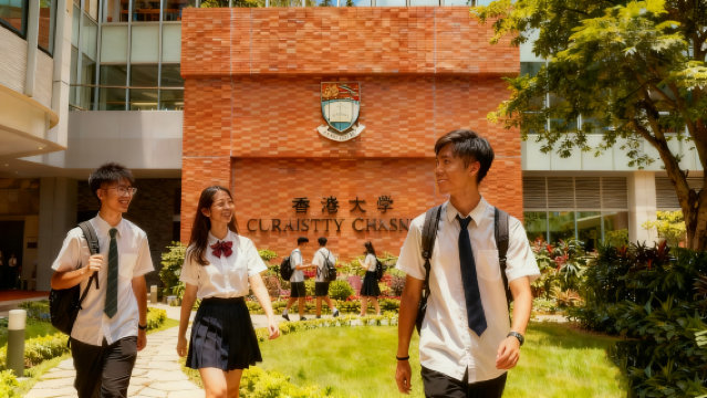 (Lawatan Universiti Hong Kong) Lawatan separuh hari ke Universiti Hong Kong|Penerangan berpandu profesional oleh senior|Penyertaan Penyelidikan Universiti Hong Kong