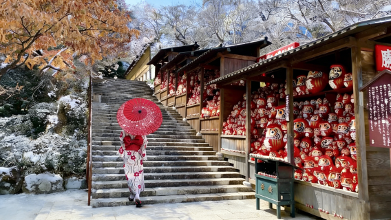 Osaka e Kyoto: visita ai luoghi d'interesse | Preghiera al Katsuoji + bellezza di Arashiyama a Kyoto + tour del Kinkaku-ji