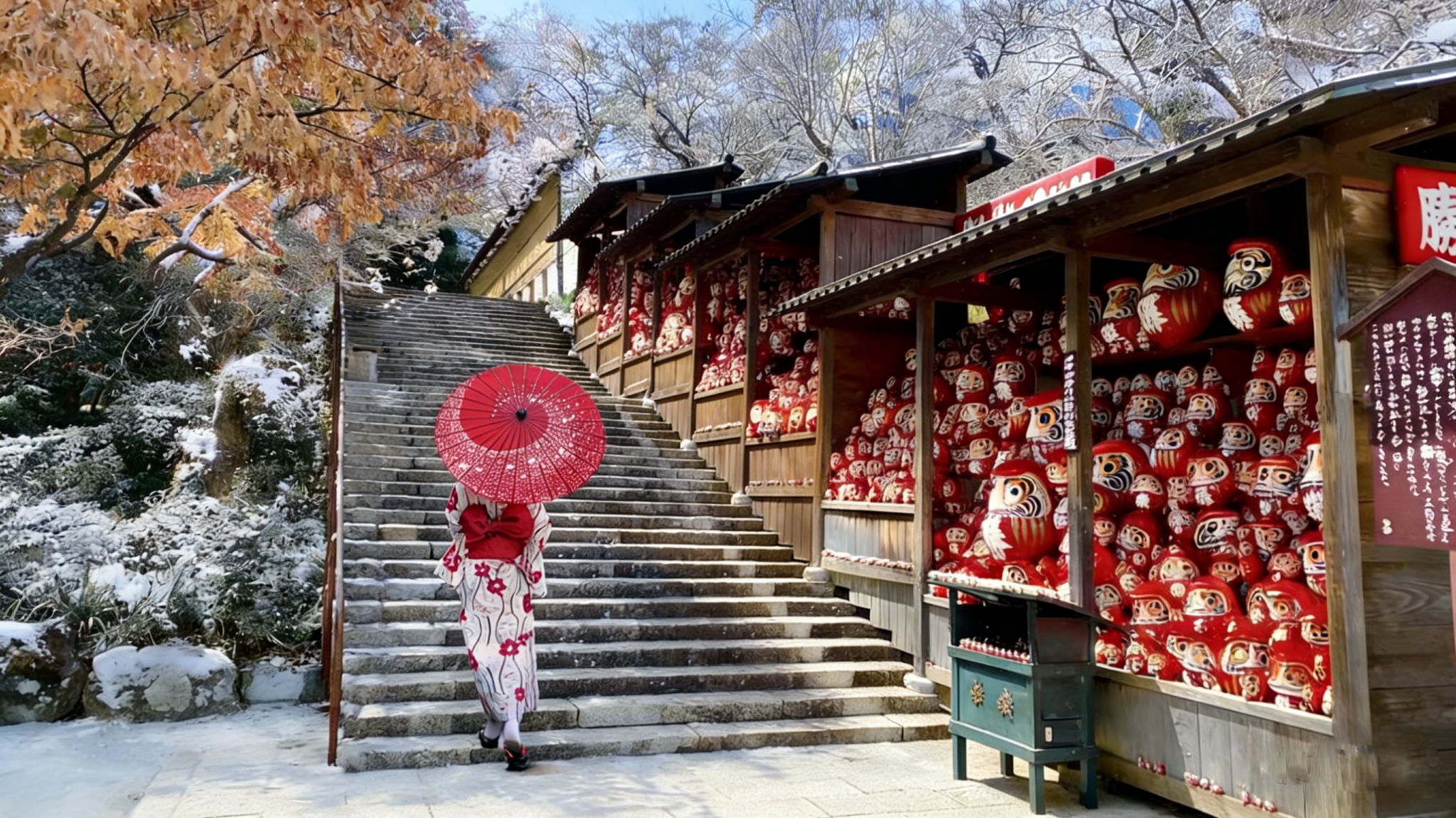 Tham quan danh thắng Osaka & Kyoto - Cầu nguyện tại chùa Katsuo-ji + Ngắm cảnh đẹp Arashiyama Kyoto + Hành hương chùa Vàng Kinkaku-ji